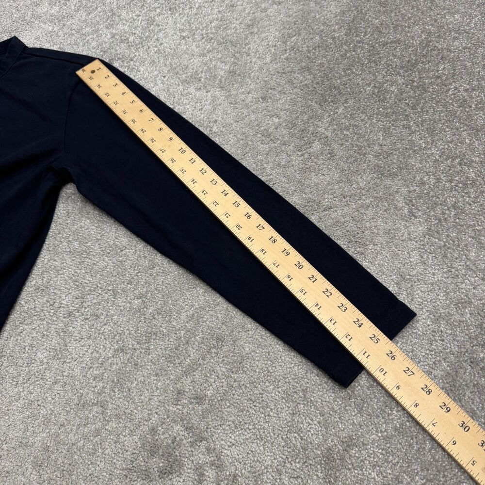 Everlane Heavyweight Cotton Long Sleeve Henley Shirt Mens XL Navy Blue Classic - Picture 11 of 12
